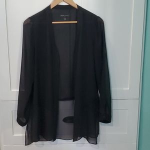 Banana Republic sheer button up tunic blouse